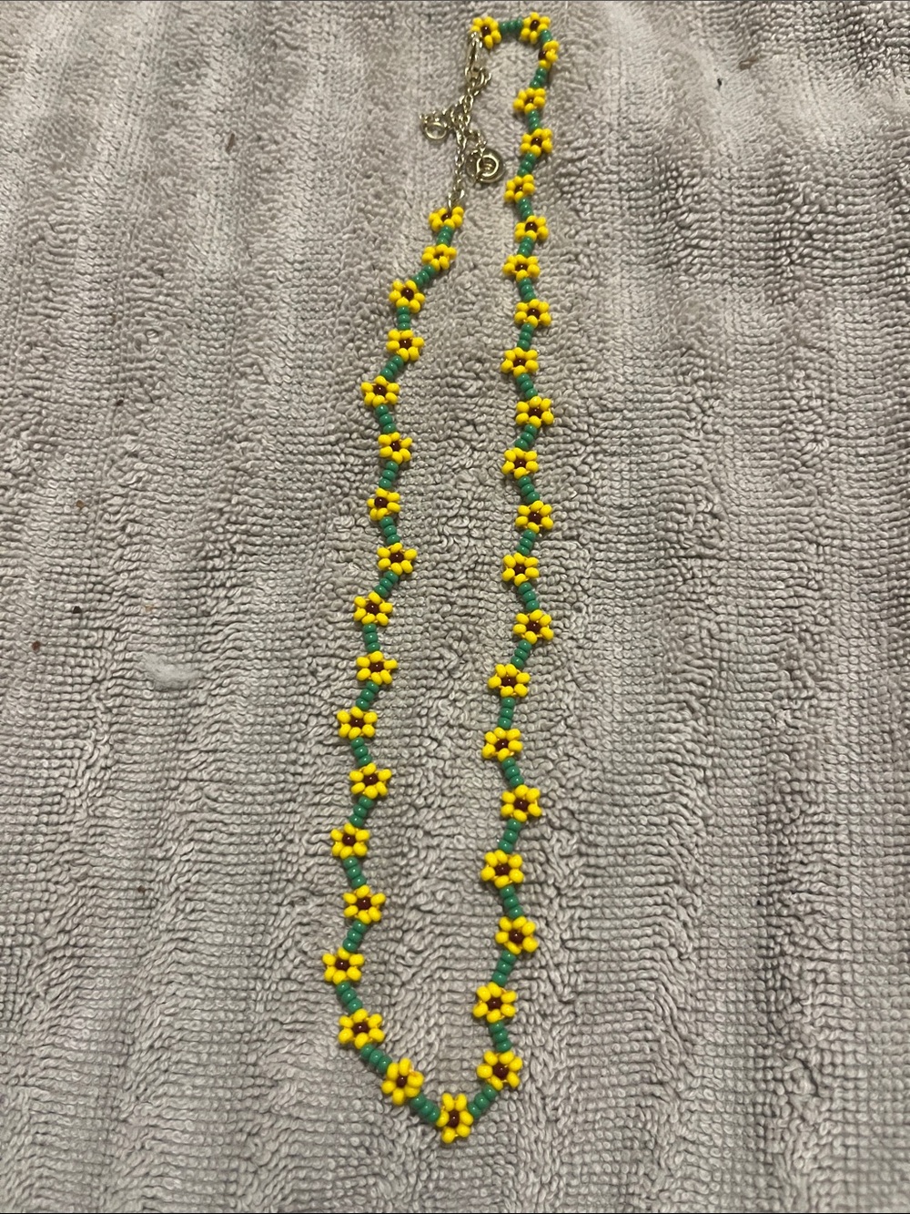 Sunflower Yellow Beaded Necklace by Pura Vida